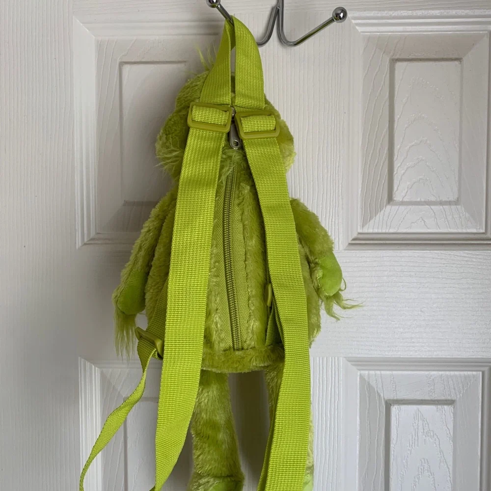 Green Plush Grinch Backpack